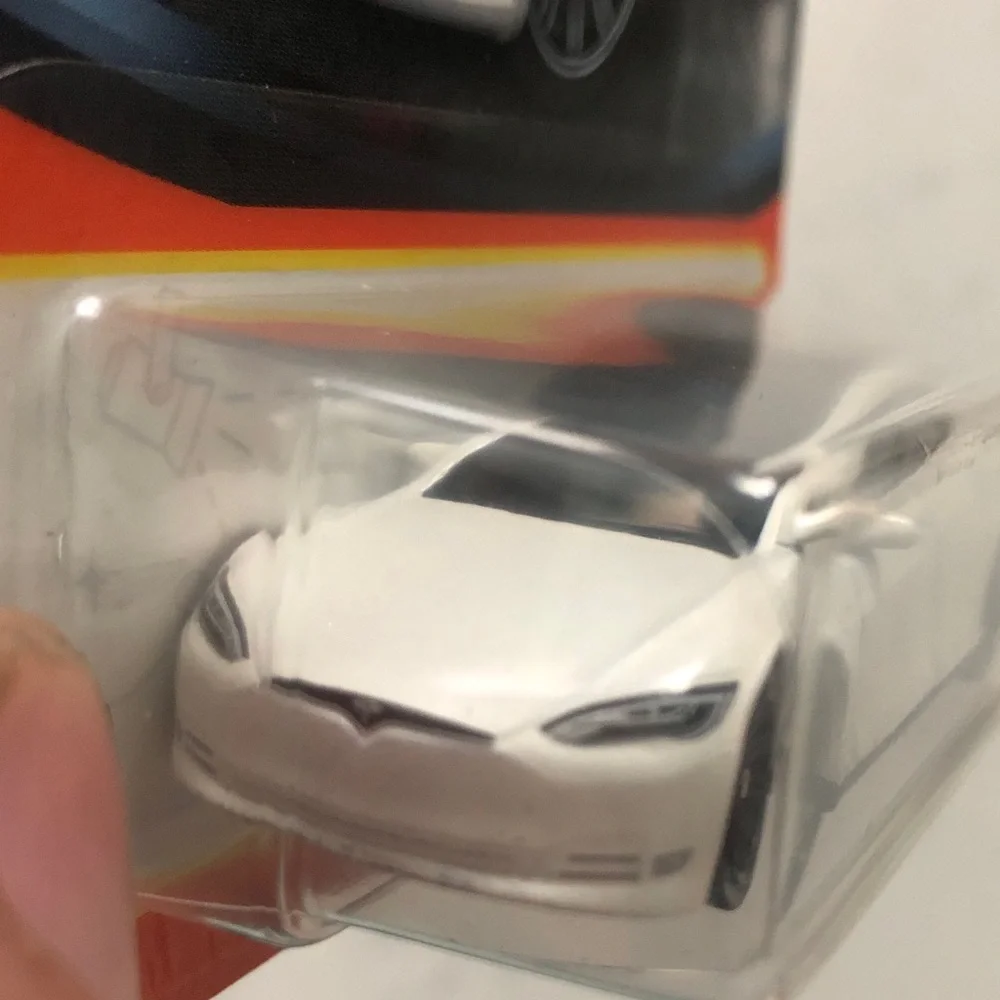 Mattel Matchbox White Tesla Model S Toy Car